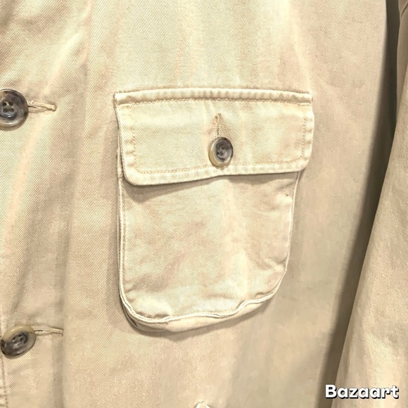 Banana Republic Vintage Field Khaki Jacket Field Jacket Sz:Large - Picture 9 of 12